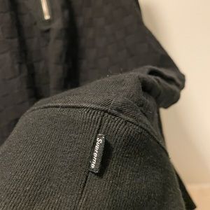 Black Zip-Up Supreme Sweater